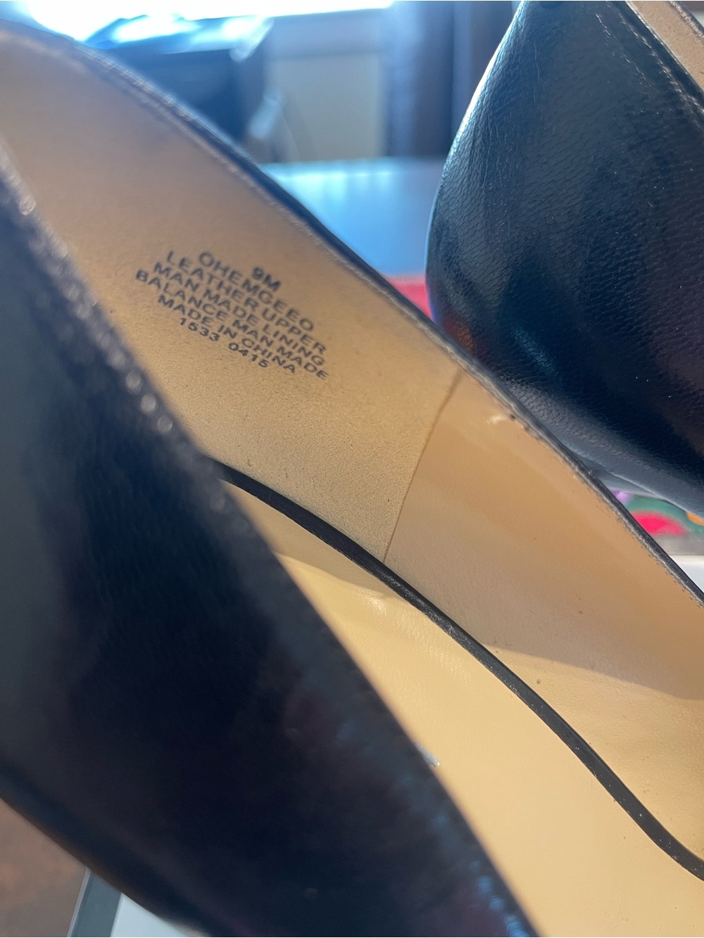 Nine West Black Pointed-Toe Leather Stiletto Pumps - Picture 4 of 4